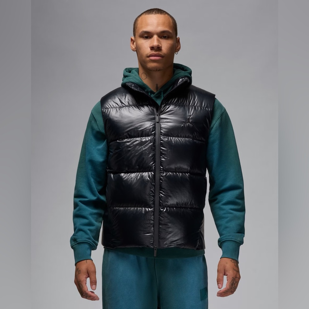 Air Jordan Brand Puffer Down Vest Men’s sz Large Black FV7273 010